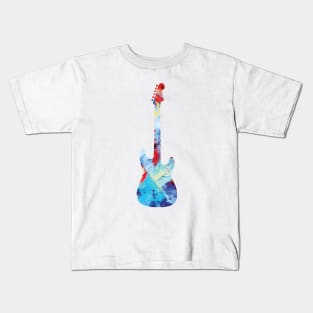 S-Style Electric Guitar Paint Texture Kids T-Shirt